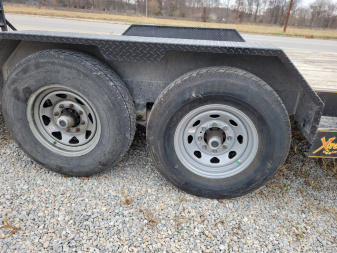 Used 2024 Doolittle Trailers 7x18+2 Flatbed EquipmentTrailer