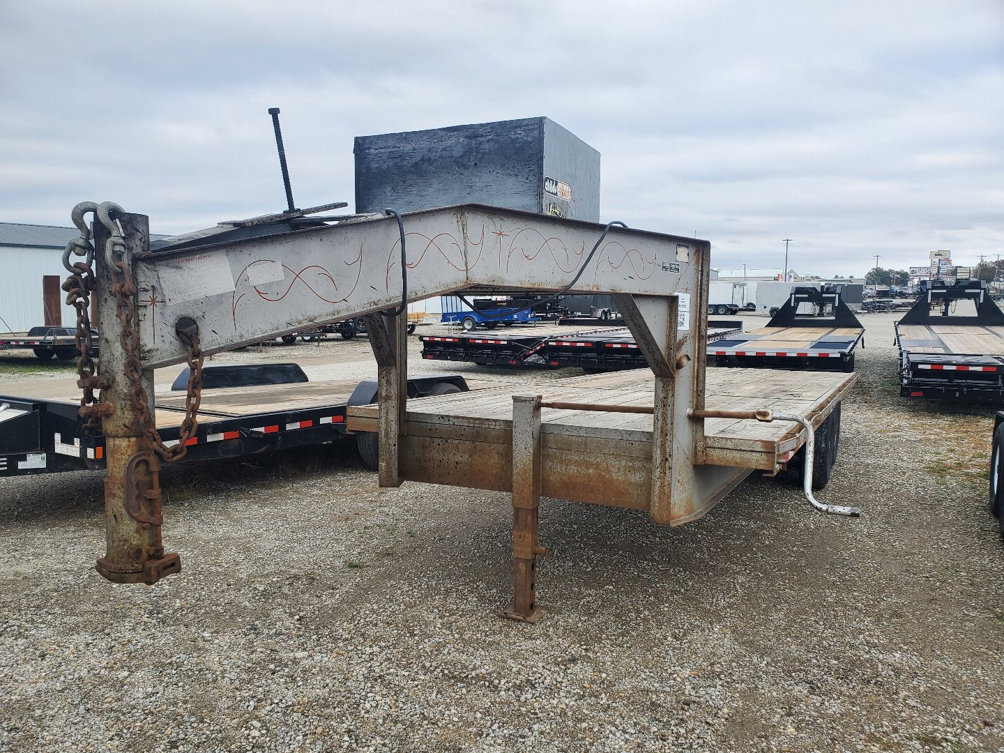 Used 1994 Better Built 8x24 Gooseneck Deckover Equipment Trailer