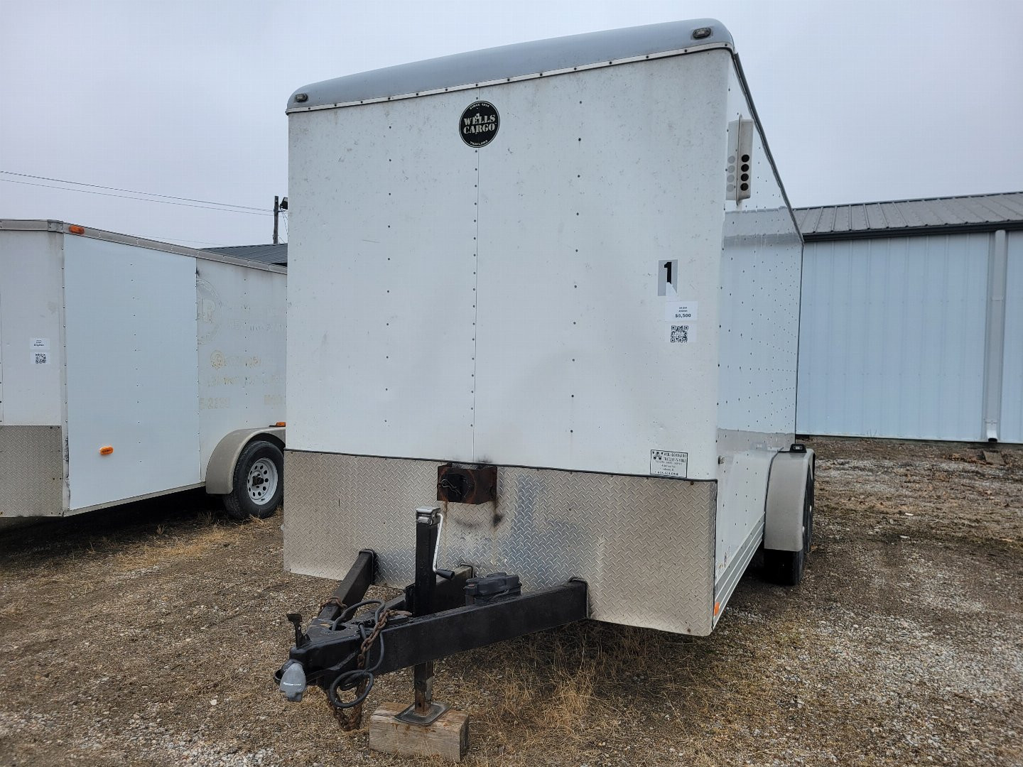 Used 2014 Wells Cargo 7x16 Cargo / Enclosed Trailer