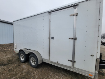 Used 2014 Wells Cargo 7x16 Cargo / Enclosed Trailer