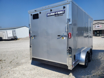 New 2025 Sure-Trac 7x14 Pro Series Enclosed Wedge Cargo / Enclosed Trailer