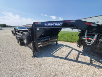 New 2025 Sure-Trac 82x16 HD Low Profile Gooseneck Dump Trailer