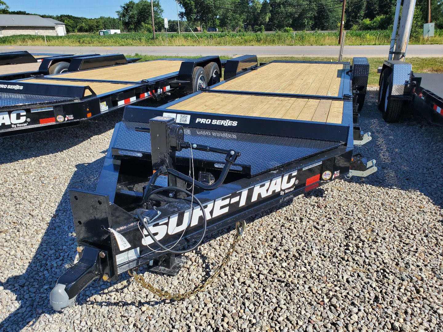 New 2024 Sure-Trac 7x18+6 Pro Series Beam Tilt Equipment Trailer