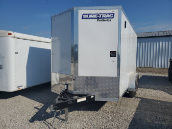 Used 2023 Sure-Trac Pro Series 7x14 Cargo / Enclosed Trailer