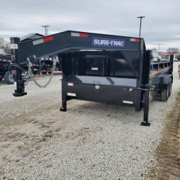 New 2024 Sure-Trac 82x16 Gooseneck Dump Trailer