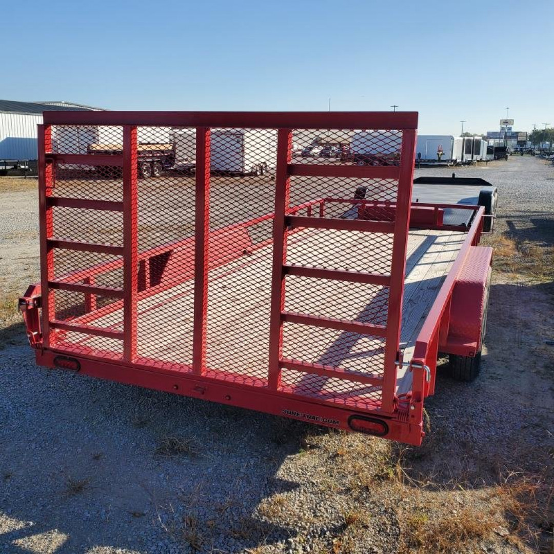 Used Rental - 2023 Sure-Trac 7x18 Tube Top Utility Trailer