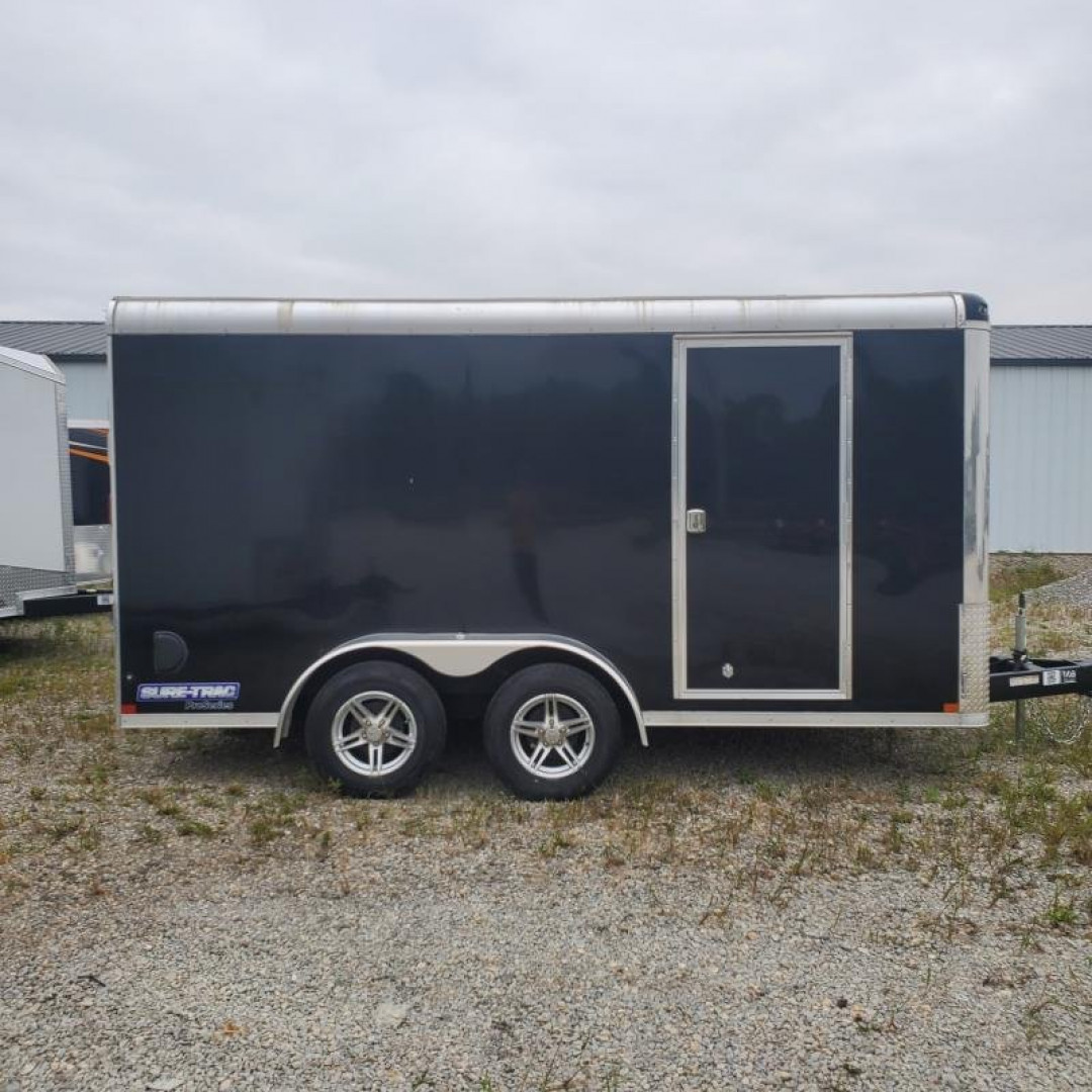New Rental - 2023 Sure-Trac 7 x 14 Pro Series Enclosed Round Top Cargo Trailer TA 7K