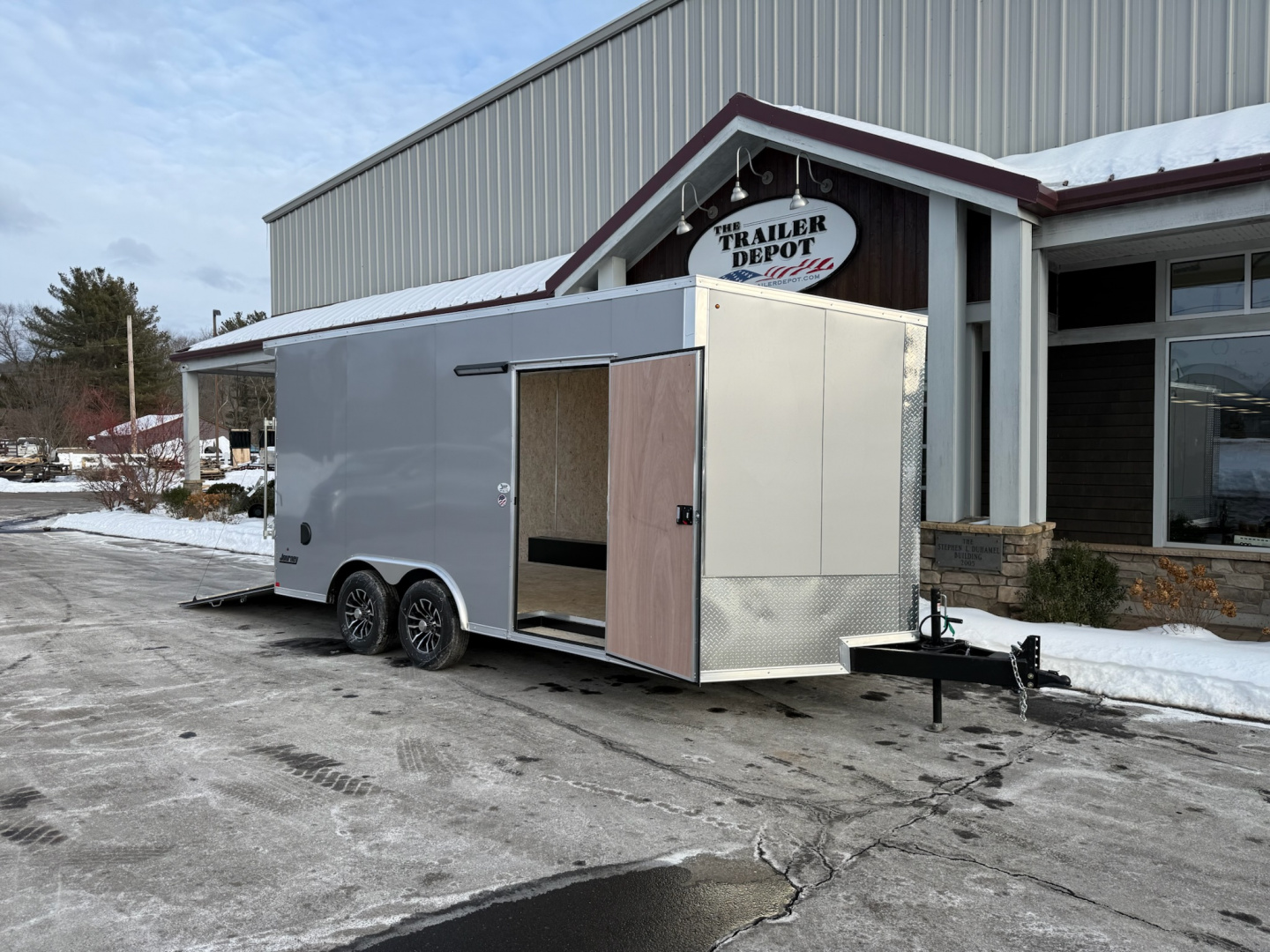 New Pace American 8'6" x 16'+ V-Nose Enclosed Car Hauler 9.9K
