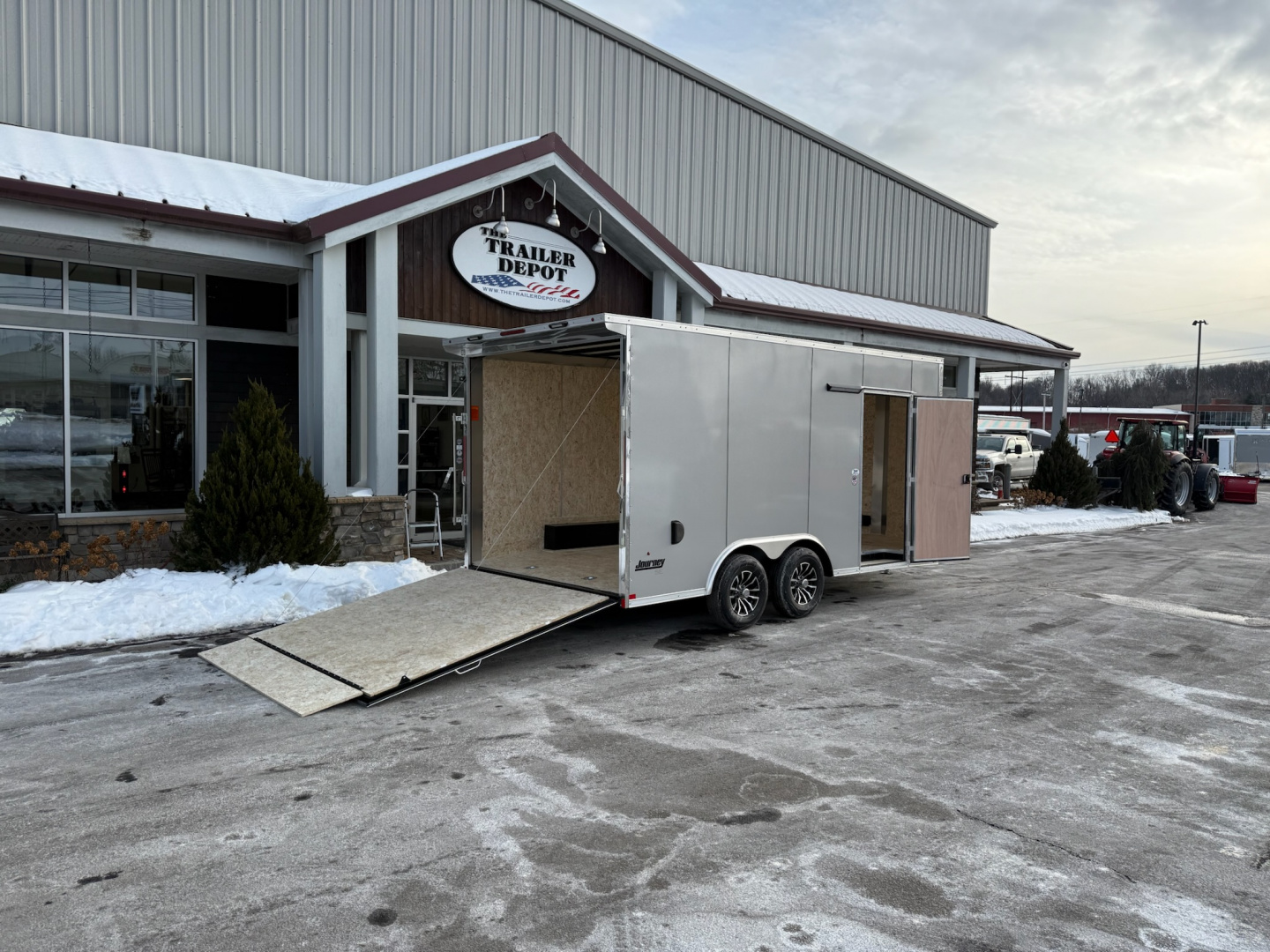 New Pace American 8'6" x 16'+ V-Nose Enclosed Car Hauler 9.9K