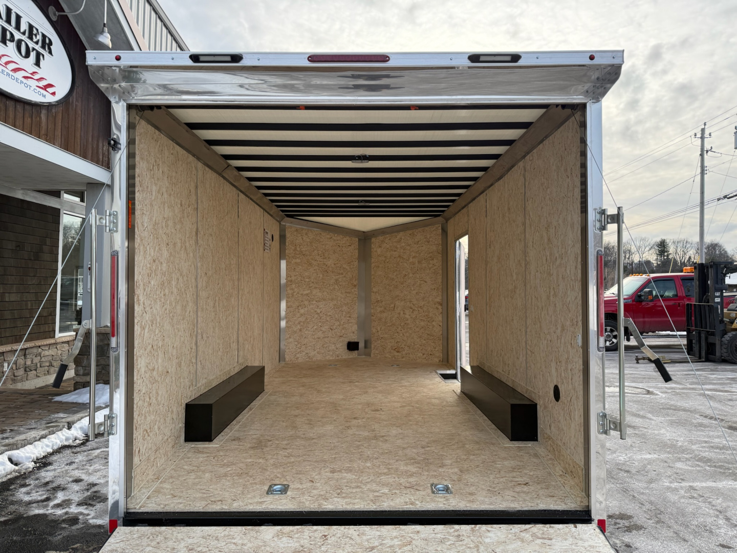 New Pace American 8'6" x 16'+ V-Nose Enclosed Car Hauler 9.9K