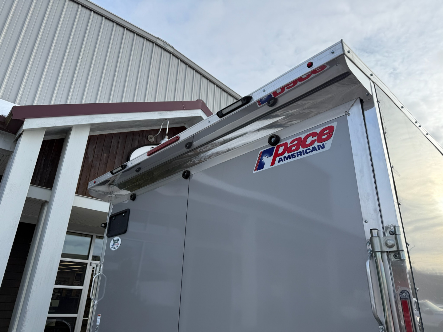 New Pace American 8'6" x 16'+ V-Nose Enclosed Car Hauler 9.9K