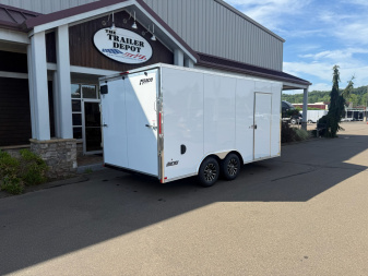 New Pace American 8'6" x 16'+ V-Nose Enclosed Car Hauler 9.9K