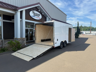 New Pace American 8'6" x 16'+ V-Nose Enclosed Car Hauler 9.9K