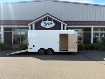New Pace American 8'6" x 16'+ V-Nose Enclosed Car Hauler 9.9K