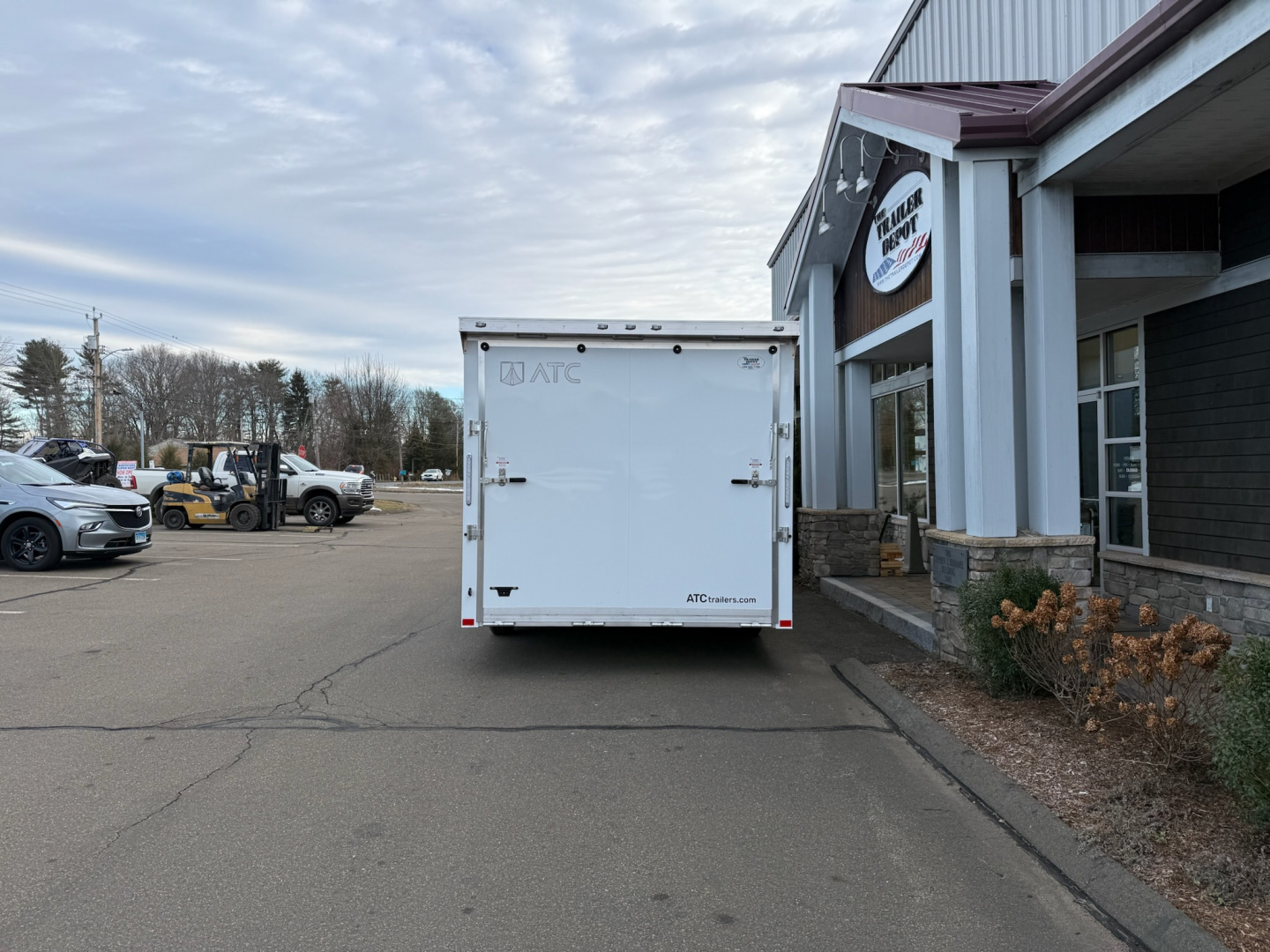 New ATC 8’6″ X 20′ ROM ENCLOSED CAR HAULER WITH ESCAPE DOOR 9.9K