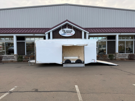 New ATC 8’6″ X 20′ ROM ENCLOSED CAR HAULER WITH ESCAPE DOOR 9.9K