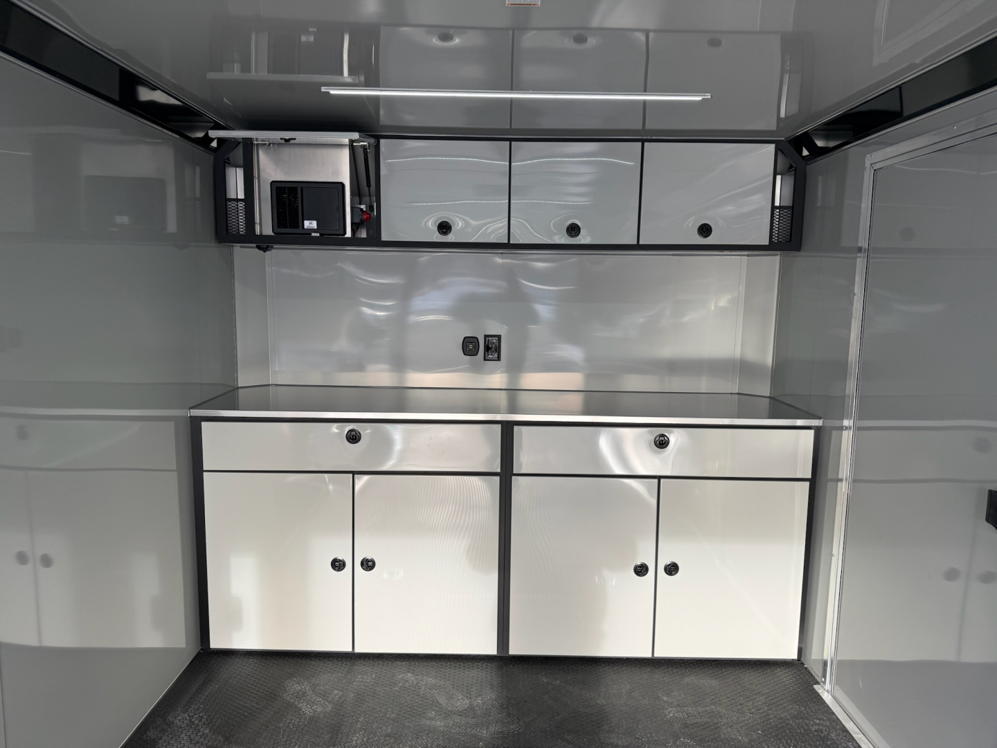 New ATC 8’6″ X 20′ ROM ENCLOSED CAR HAULER WITH ESCAPE DOOR 9.9K