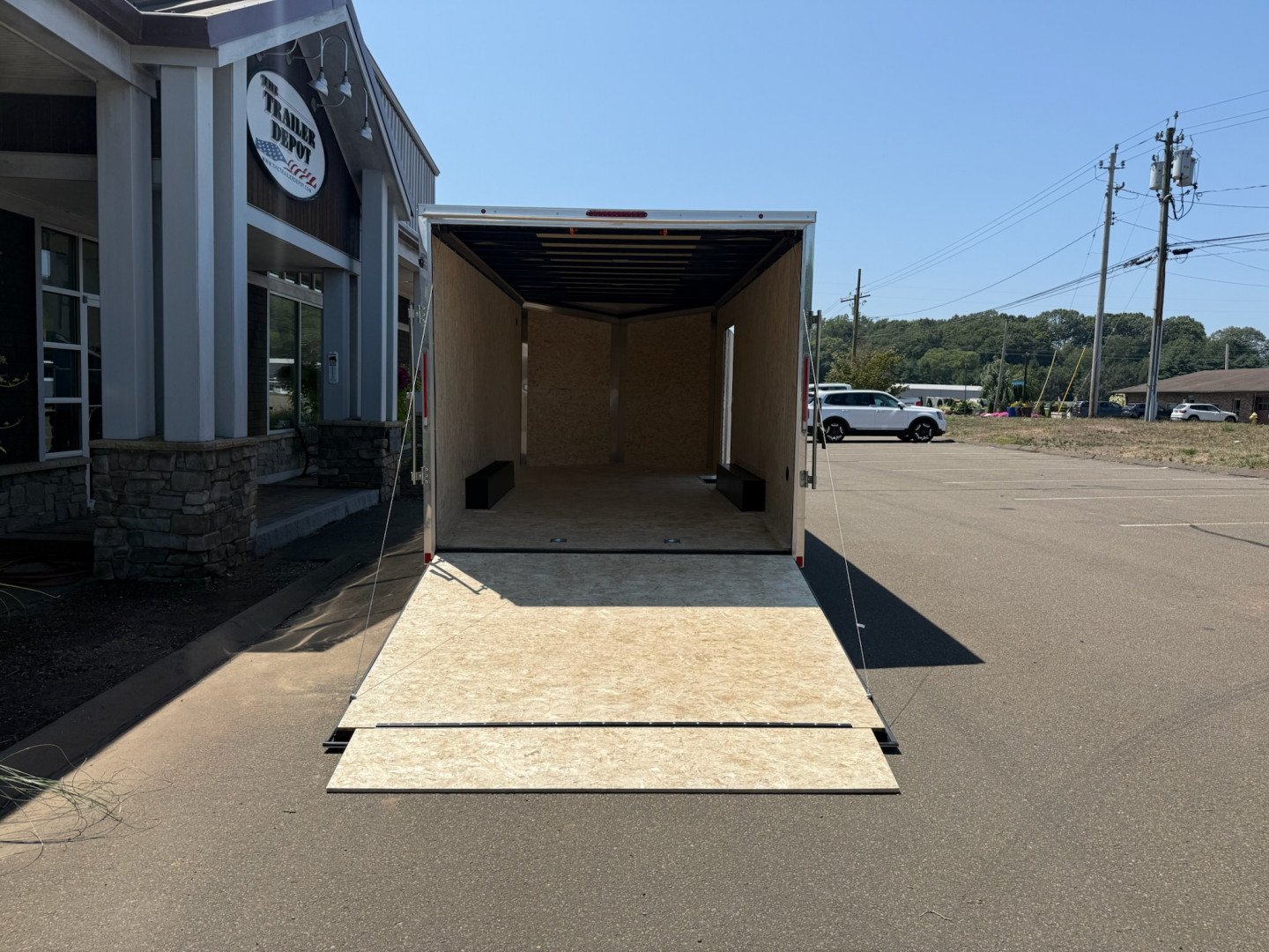 New Pace American 8'6" x 18'+ V-Nose Enclosed Car Hauler 9.9K