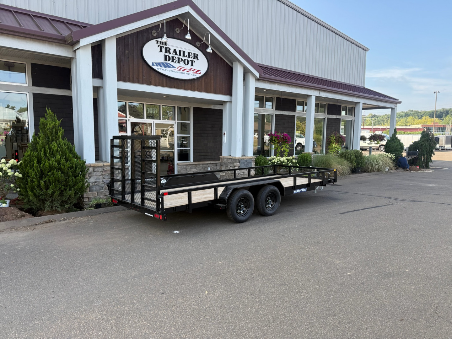 New Sure-Trac 7′ X 18′ OPEN LANDSCAPE TRAILER 7K