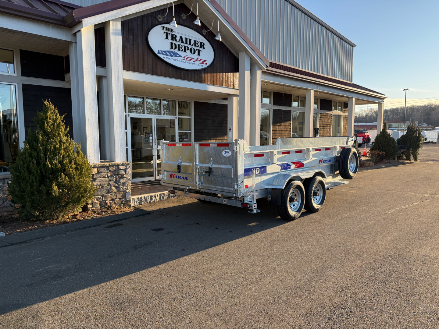 New K-Trail 6'10" x 14' Heavy Duty Dump Trailer 14K