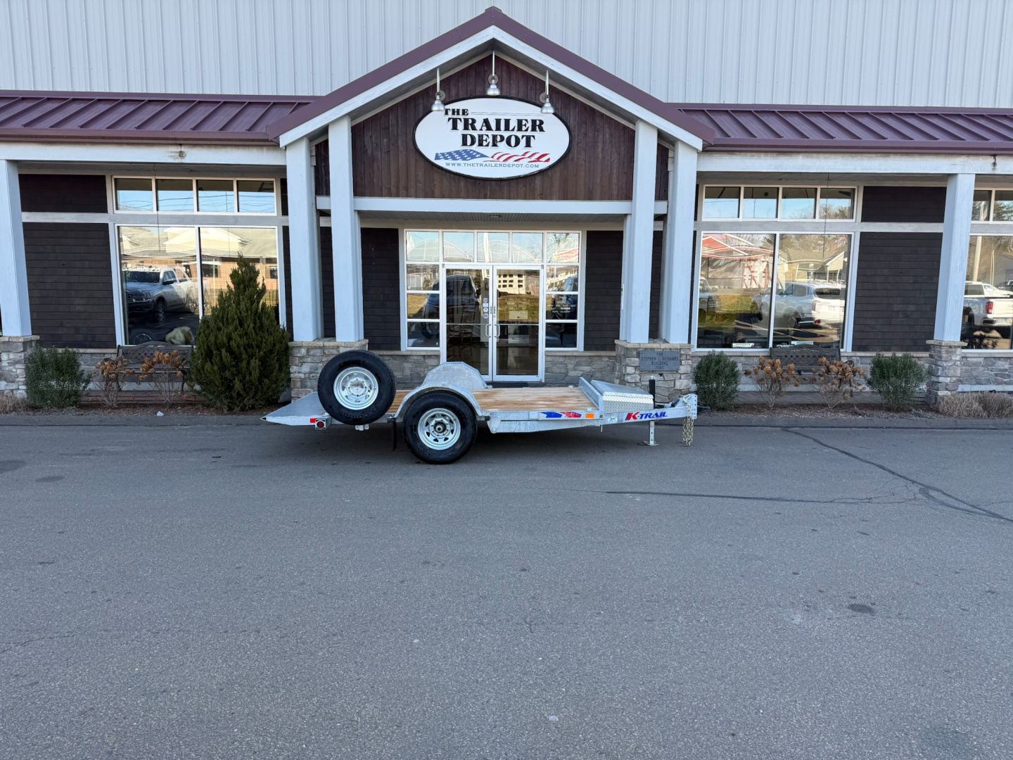 New K-Trail 6'6" x 12' Gravity Tilt Trailer 7K