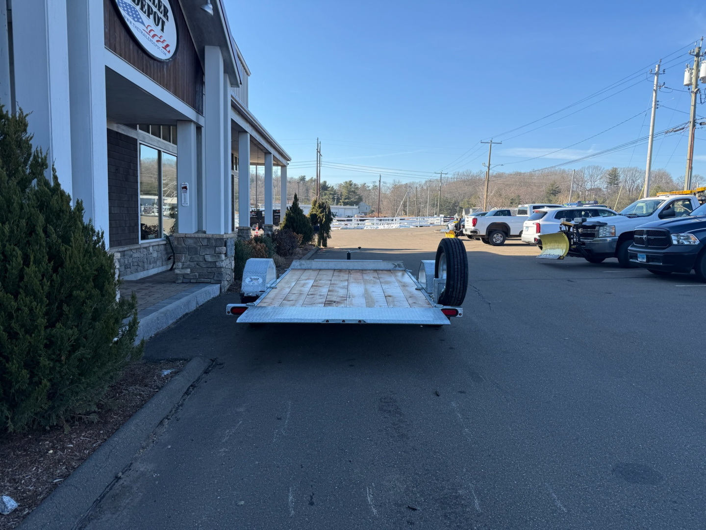 New K-Trail 6'6" x 12' Gravity Tilt Trailer 7K