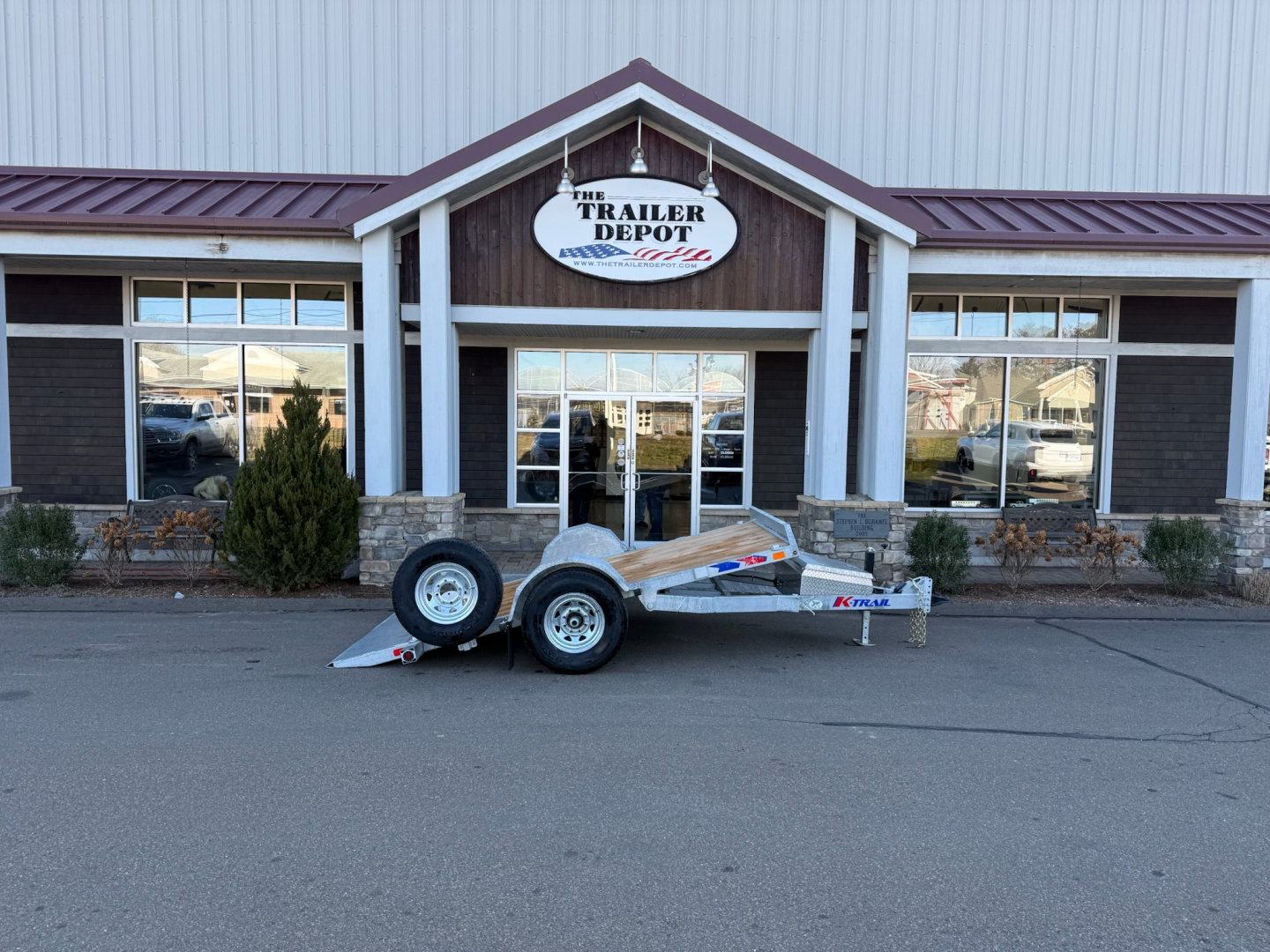 New K-Trail 6'6" x 12' Gravity Tilt Trailer 7K