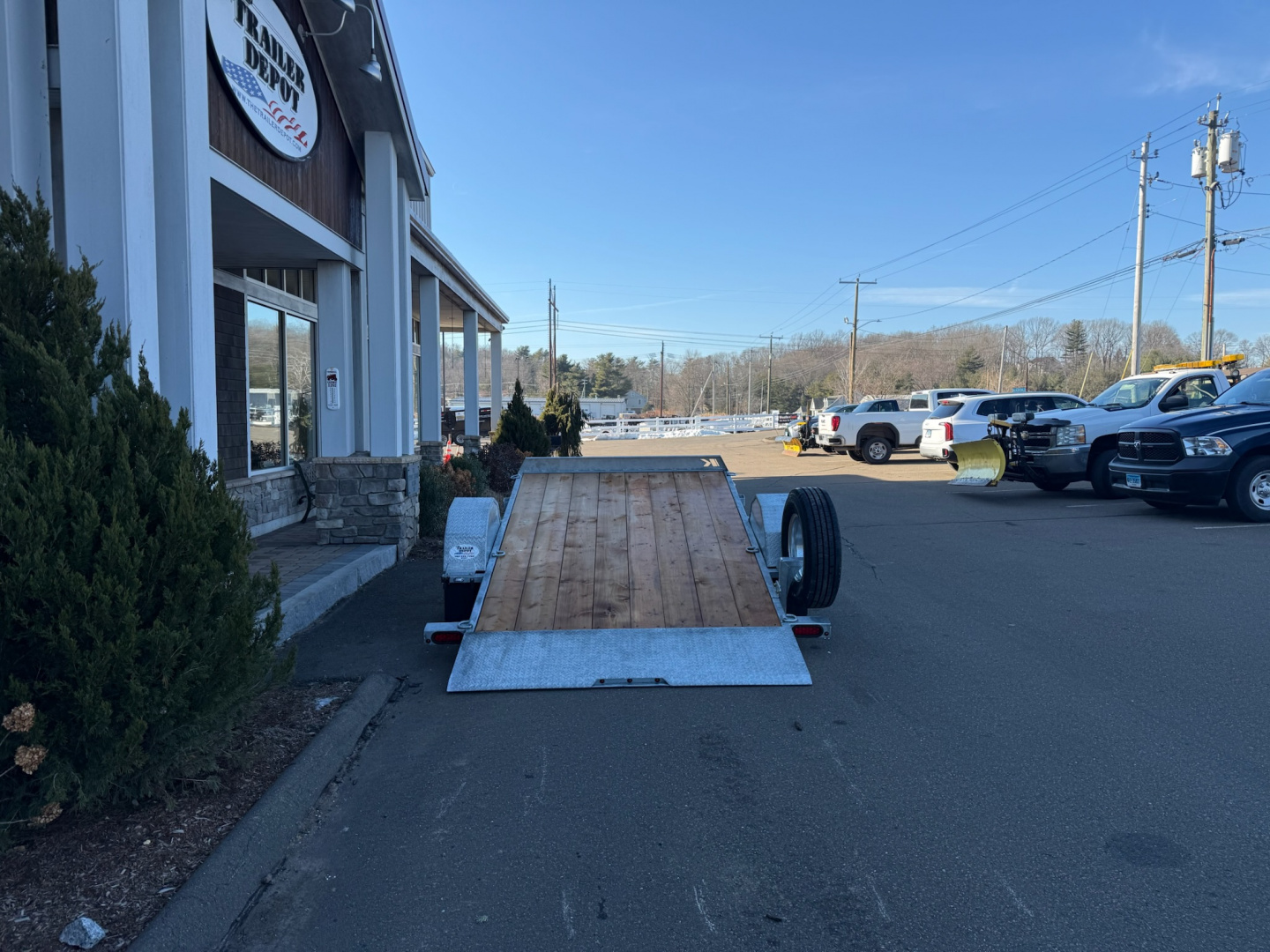 New K-Trail 6'6" x 12' Gravity Tilt Trailer 7K