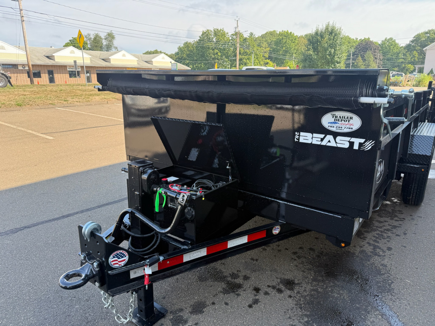 New CAM Superline 6’9″ X 16′ LOW PROFILE BEAST DUMP TRAILER 15.4K