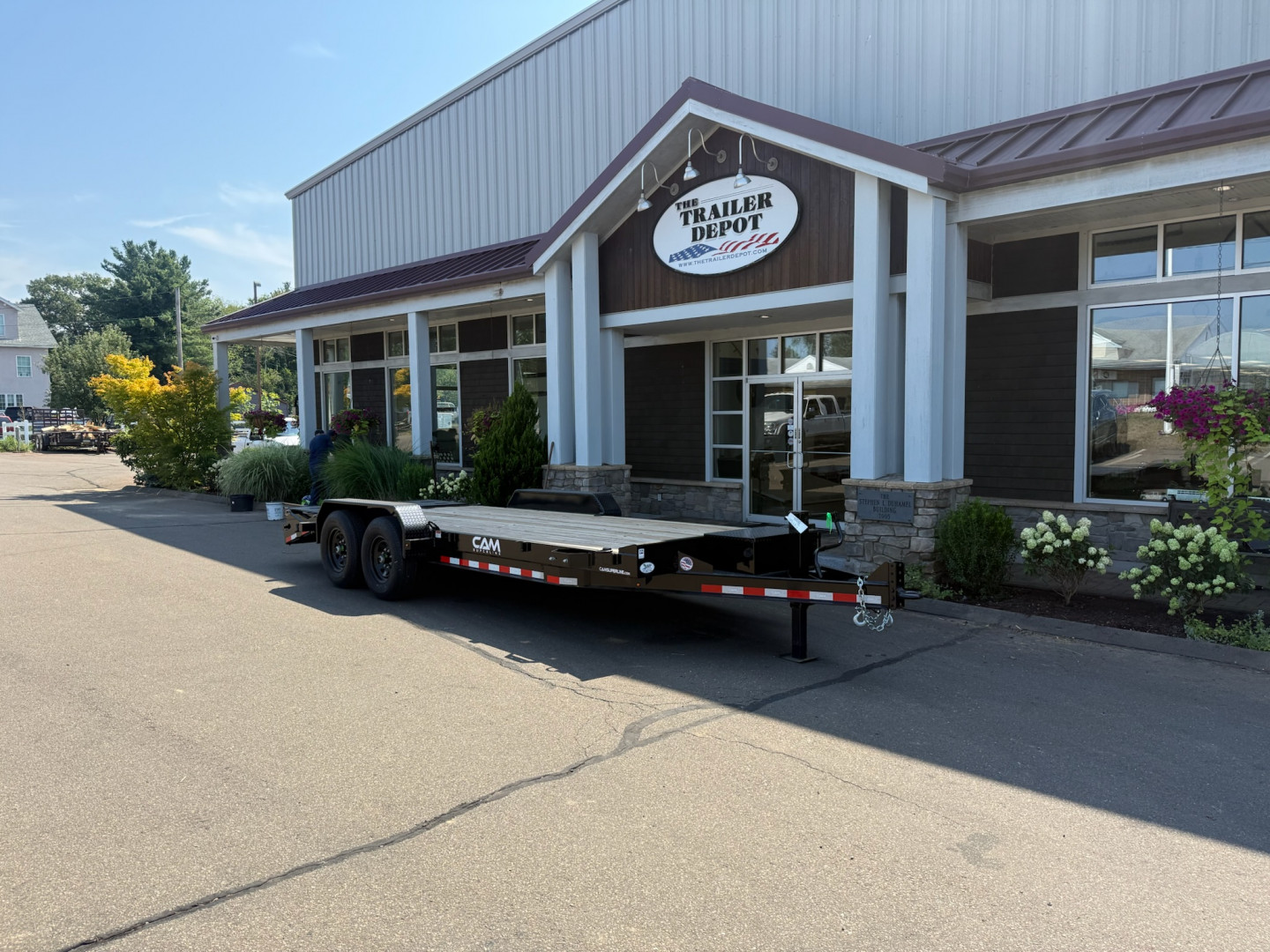 New CAM Superline 7' x 17' + 3' Super Ramp Equipment Trailer 15.4K