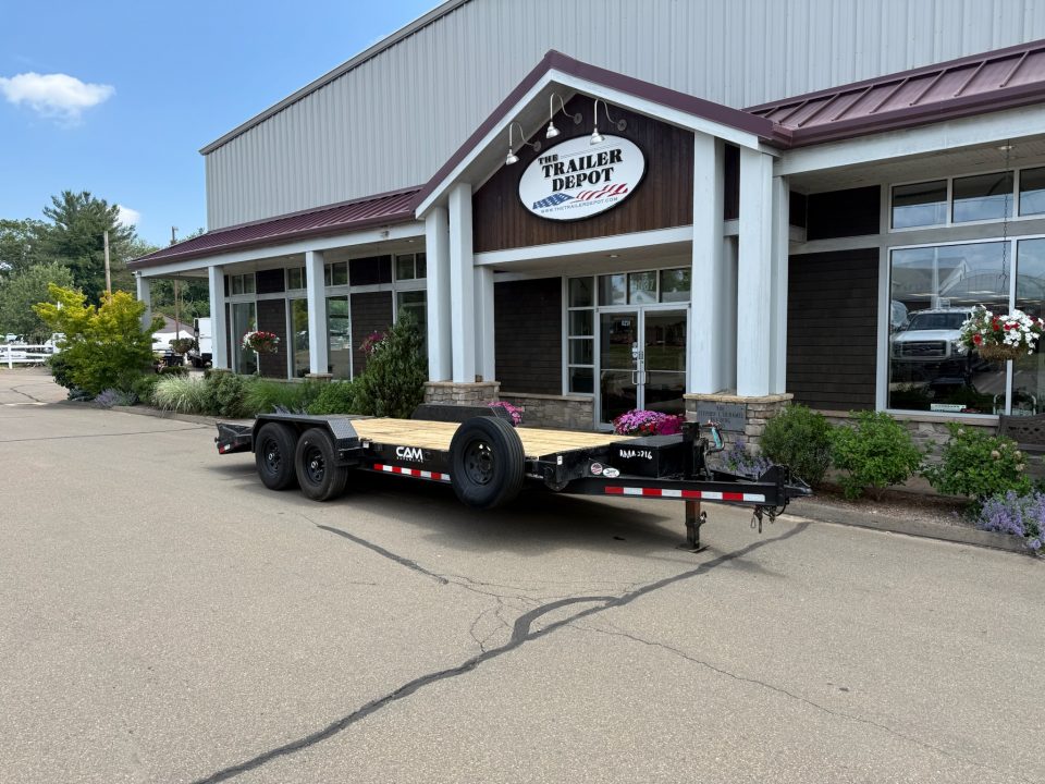 Used CAM Superline 7' x 17' + 3' Super Ramp Equipment Trailer 14K