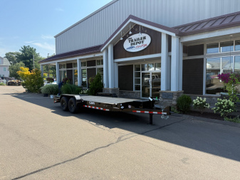 New CAM Superline 7' x 17' + 3' Super Ramp Equipment Trailer 15.4K