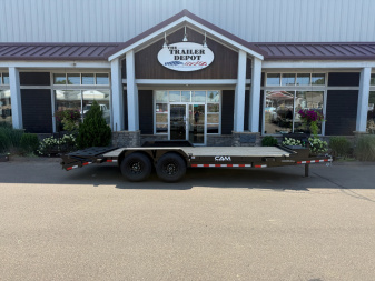 New CAM Superline 7' x 17' + 3' Super Ramp Equipment Trailer 15.4K