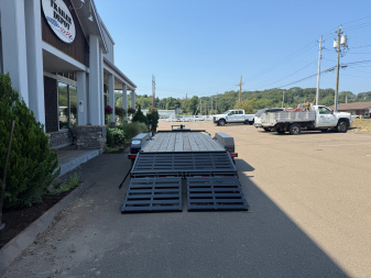 New CAM Superline 7' x 17' + 3' Super Ramp Equipment Trailer 15.4K
