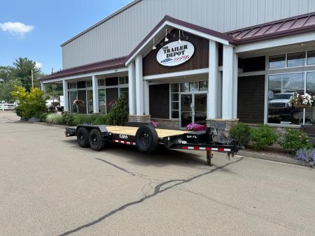 Used CAM Superline 7' x 17' + 3' Super Ramp Equipment Trailer 14K