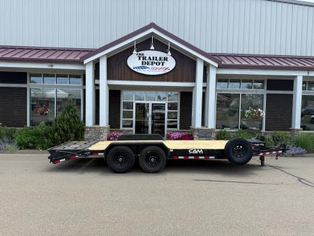 Used CAM Superline 7' x 17' + 3' Super Ramp Equipment Trailer 14K