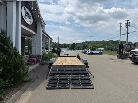 Used CAM Superline 7' x 17' + 3' Super Ramp Equipment Trailer 14K