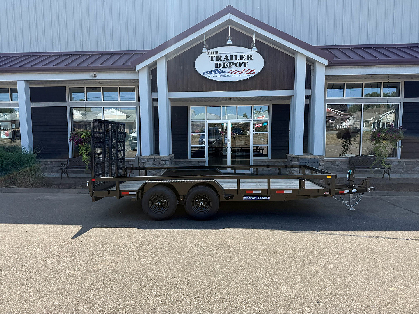 New Sure-Trac 7′ X 16′ OPEN LANDSCAPE TRAILER 9.9K