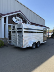 New Frontier 3-Horse Combo/Slant Load Bumper Pull Trailer