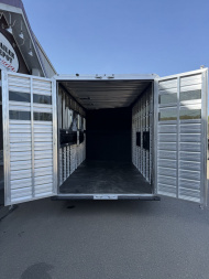 New Frontier 3-Horse Combo/Slant Load Bumper Pull Trailer