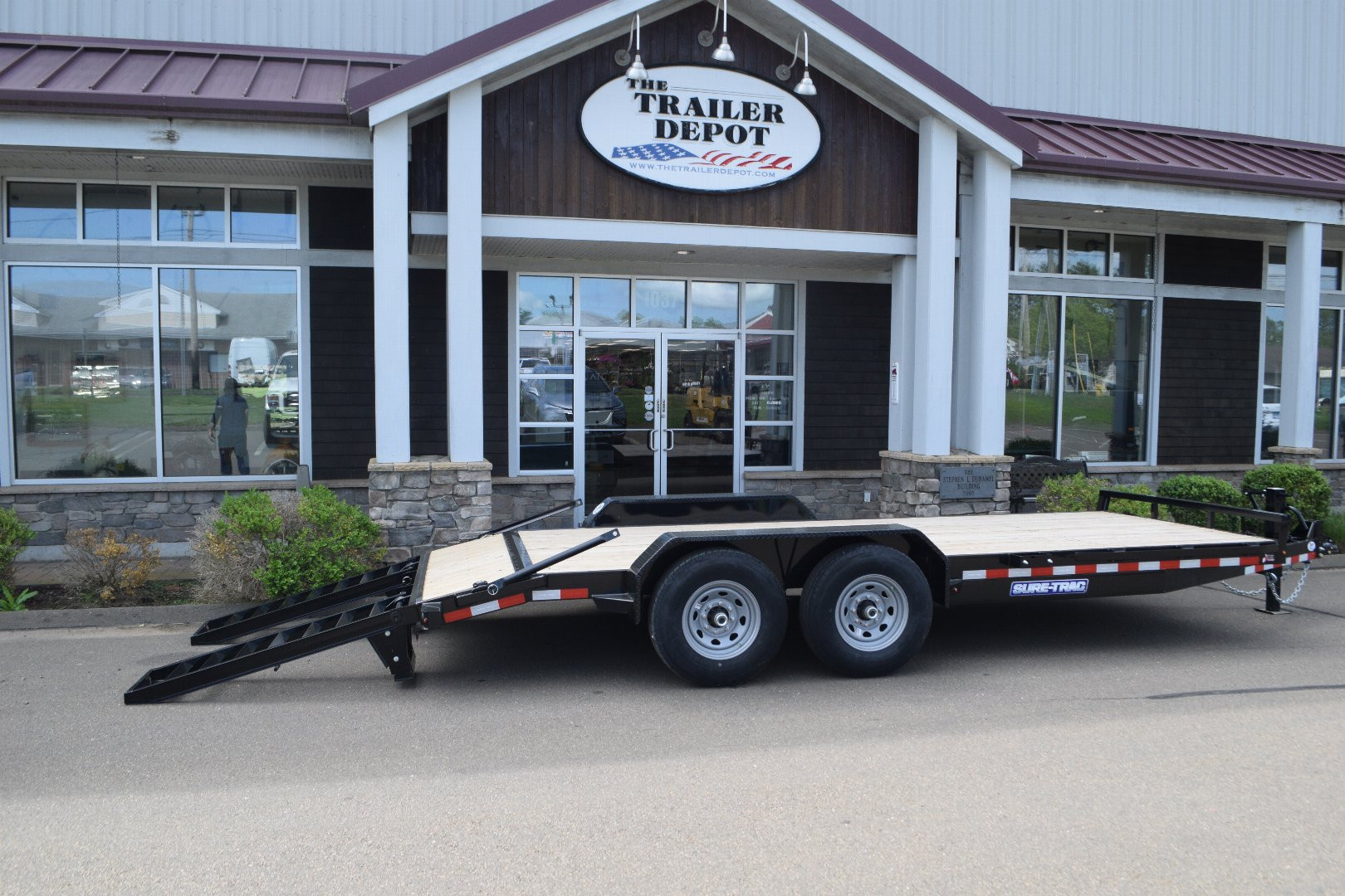 New Sure-Trac 7' x 18' Equipment Trailer 14K