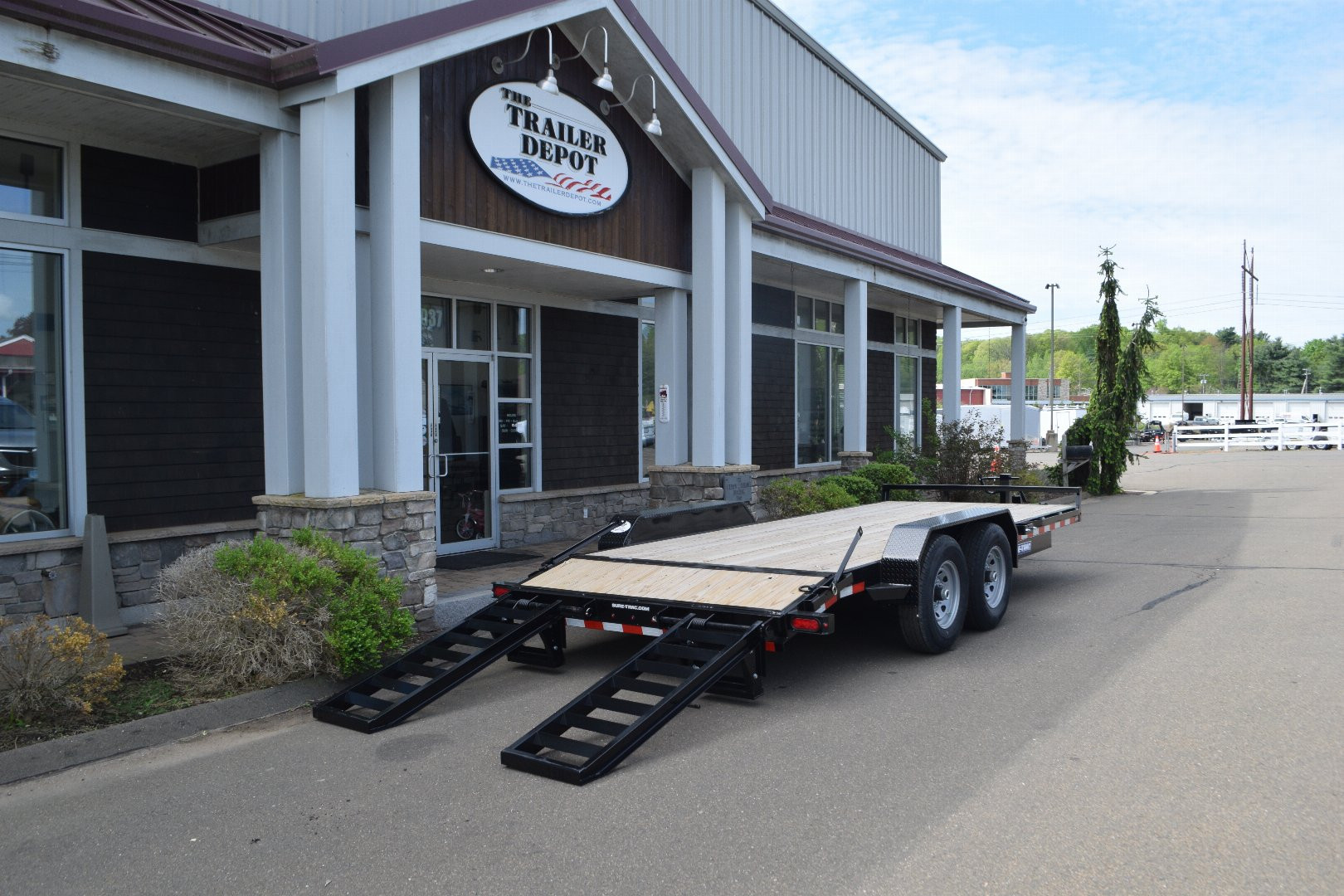 New Sure-Trac 7' x 18' Equipment Trailer 14K