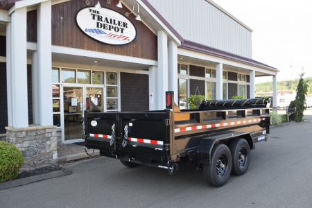 New SURE-TRAC 7' x 14' HEAVY DUTY SCISSOR DUMP TRAILER 14K