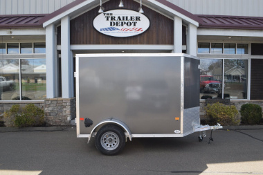 New EZ Hauler 5′ X 8′ + V-NOSE ENCLOSED CARGO TRAILER WITH BARN DOORS 2.9K