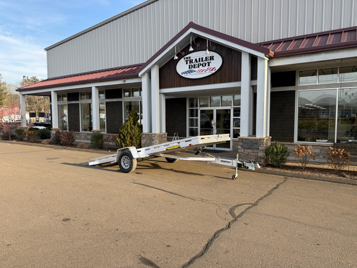 New Aluma 6'6" x 15' Utility Tilt Trailer 4K