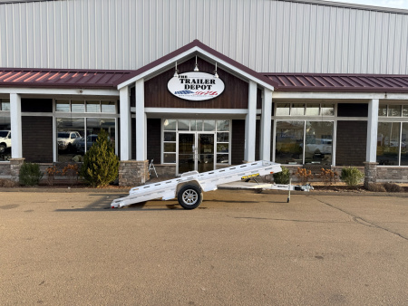 New Aluma 6'6" x 15' Utility Tilt Trailer 4K