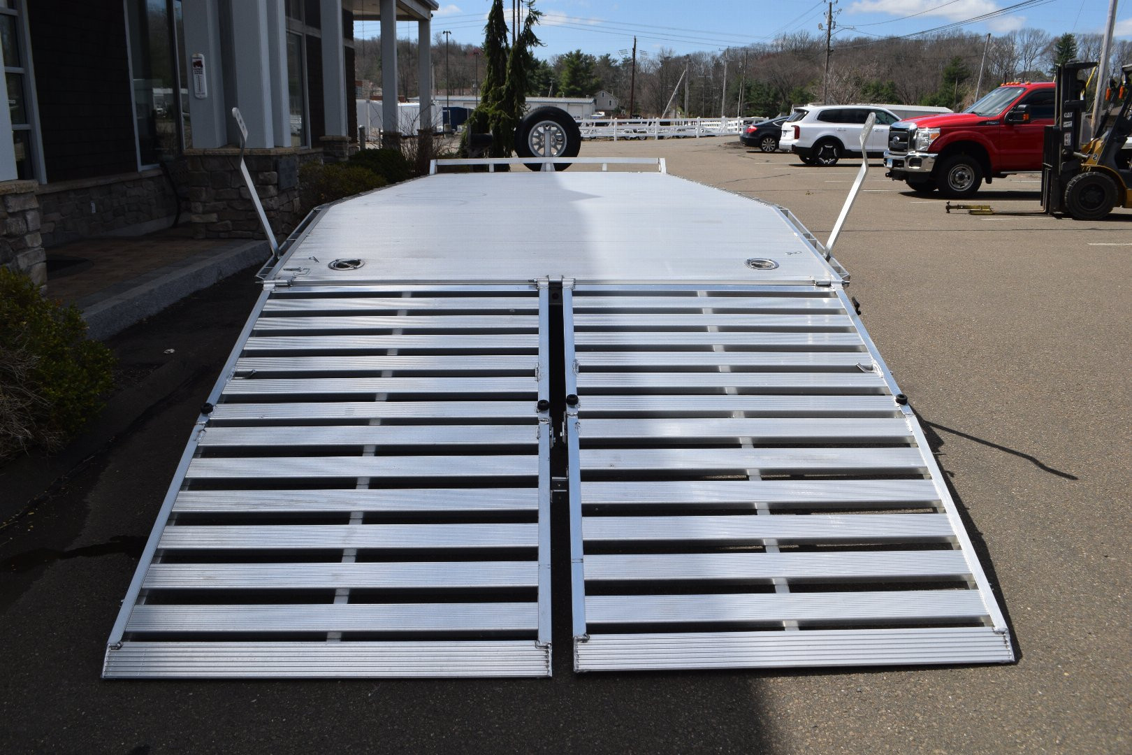 New Aluma 8'4" x 20' Deckover Trailer with Bi-Fold Gate 9.9K