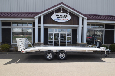 New Aluma 8'4" x 20' Deckover Trailer with Bi-Fold Gate 9.9K