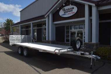 New Aluma 8'4" x 20' Deckover Trailer with Bi-Fold Gate 9.9K