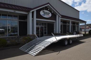 New Aluma 8'4" x 20' Deckover Trailer with Bi-Fold Gate 9.9K